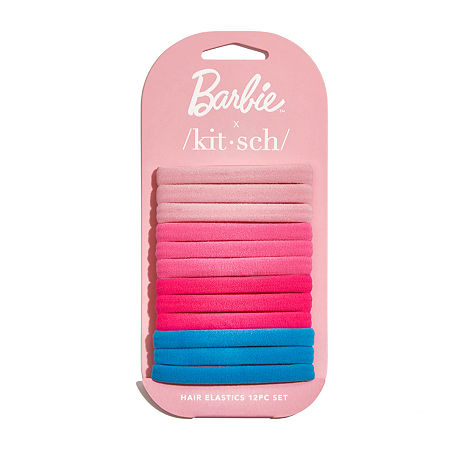 Kitsch X Barbie Recycled Nylon 12 Piece Elastics, One Size, Multiple Colors