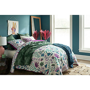 Distant Lands Indra Complete Bedding Set with Sheets, Color: Prominent  Purple - JCPenney