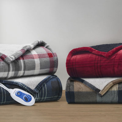 Beautyrest Microplush Heated Plush/Faux Sherpa Electric Throws JCPenney