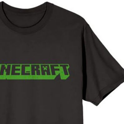 Mens Short Sleeve Minecraft Graphic T-Shirt