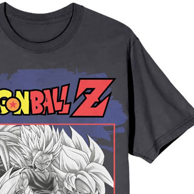 Mens Short Sleeve Anime Dragon Ball Z Graphic T-Shirt