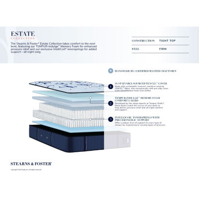 Stearns & Foster Estate 14.5" Firm Tight Top - Mattress Only