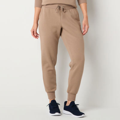 Xersion Womens Super Soft Fleece Mid Rise Tall Jogger Pant