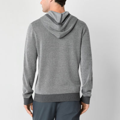 Stylus Mens Hooded Long Sleeve Pullover Sweater