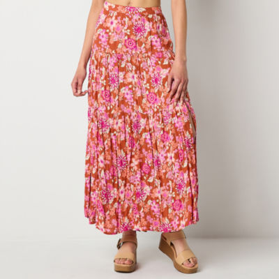 Arizona Womens Mid Rise Maxi Skirt - Juniors