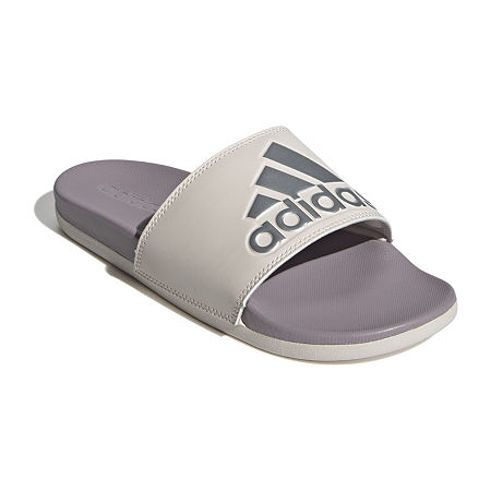 adidas Womens Adilette Comfort Slide Sandals, 8 Medium, Purple