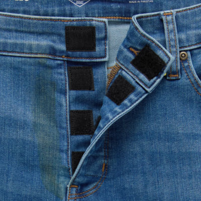 St. John's Bay Womens Plus Mid Rise Adaptive Bootcut Easy-on + Easy-off Jean