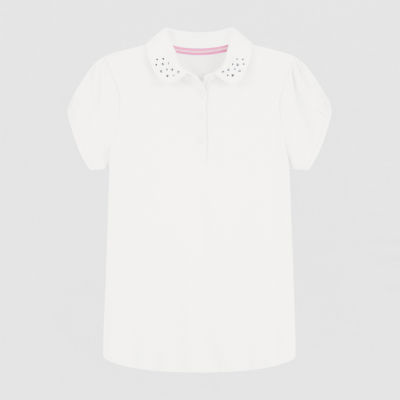 IZOD Little & Big Girls Short Sleeve Stretch Polo Shirt