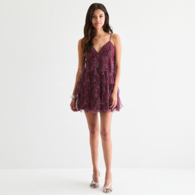 Radiante Couture Star Womens Sleeveless Babydoll Dress Juniors