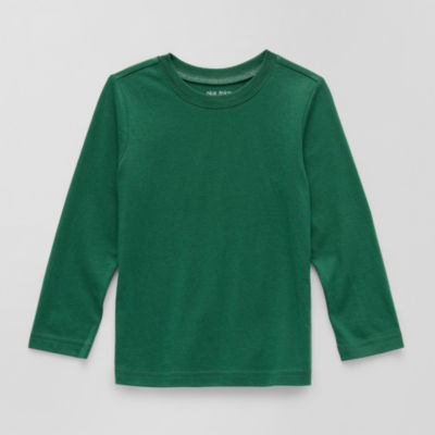 Okie Dokie Toddler & Little Boys Crew Neck Long Sleeve T-Shirt