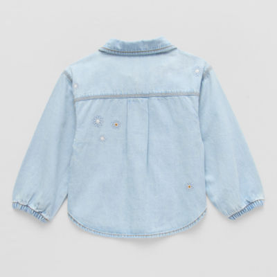 Okie Dokie Toddler & Little Girls Denim Heavyweight Shirt Jacket