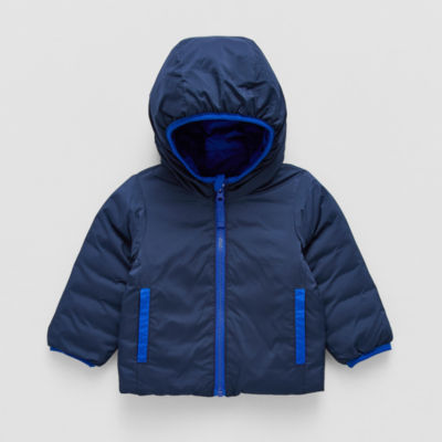 Okie Dokie Reversible Boys Water Resistant Midweight Puffer Jacket