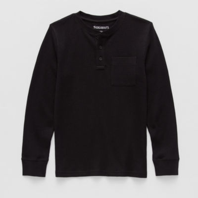 Thereabouts Little & Big Kid Boys Henley Neck Long Sleeve Regular Fit Thermal Top