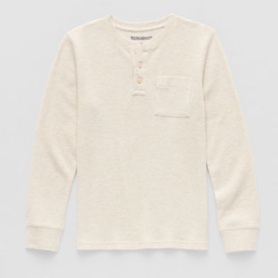 Thereabouts Little & Big Kid Boys Henley Neck Long Sleeve Regular Fit Thermal Top