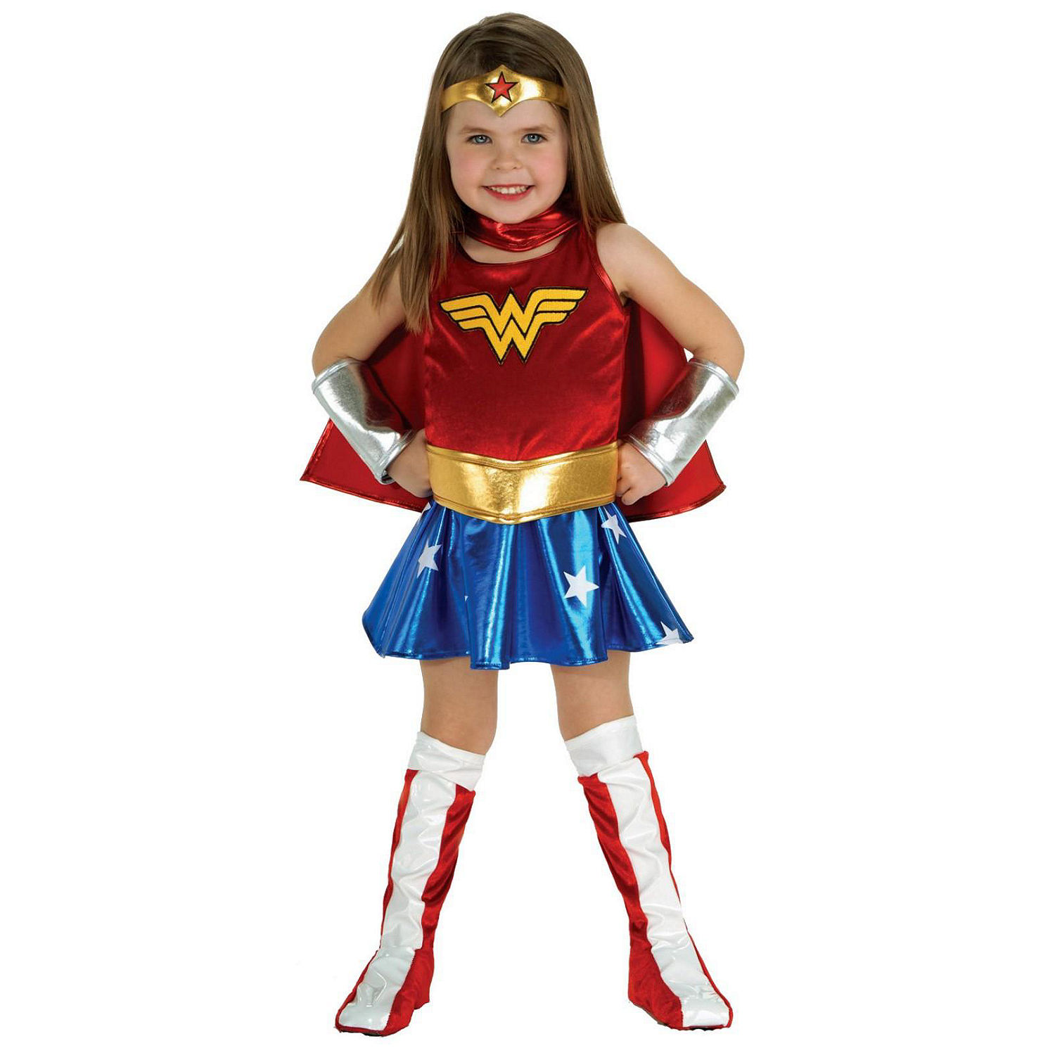 Toddler Girls Wonder Woman Costume - Dc Comics, Color: Red - JCPenney