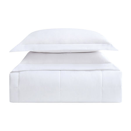 Truly Soft Everyday Reversible Midweight Hypoallergenic Comforter Set, One Size, White