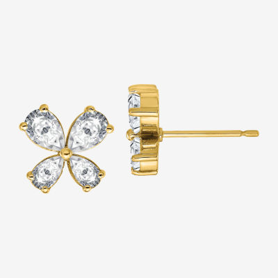 True Light 2 /4 CT. T.W. Lab Created White Moissanite 14K Gold 10.2mm Stud Earrings