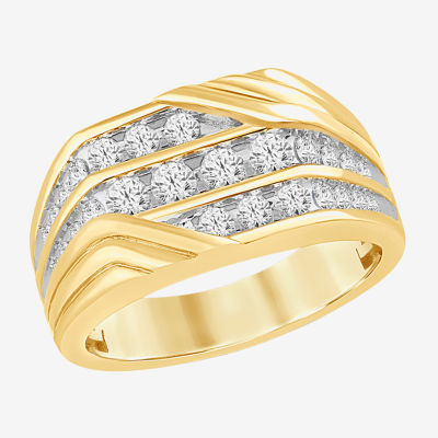 Mens CT. T.W. Natural Diamond 10K Gold Fashion Ring