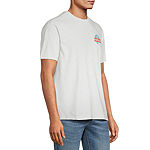 Arizona Mens Crew Neck Short Sleeve Easy-on + Easy-off Sensory Friendly Adaptive Regular Fit Graphic T-Shirt