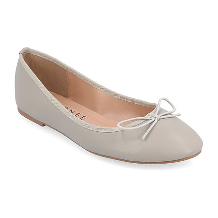 Journee Collection Womens Vika Ballet Flats, 9 Medium, Gray