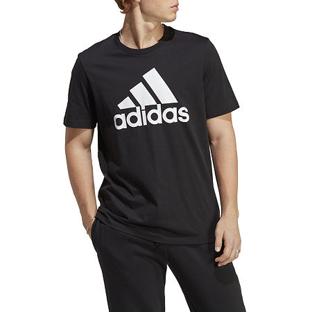 adidas Mens Crew Neck Short Sleeve T-Shirt, X-large, Black