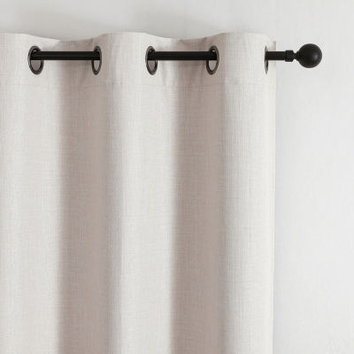 Max Blackout Emerson Solid 100% Grommet Top Single Curtain Panel