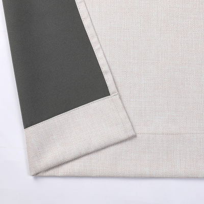 Max Blackout Emerson Solid Grommet Top 100% Single Curtain Panel