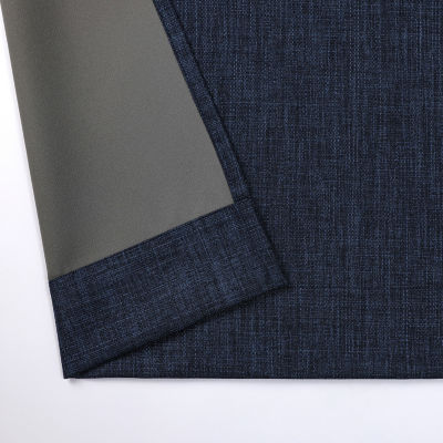 Max Blackout Emerson Solid Grommet Top 100% Single Curtain Panel