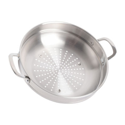 Martha Stewart Stainless Steel 12" Everyday Pan with Steamer Insert