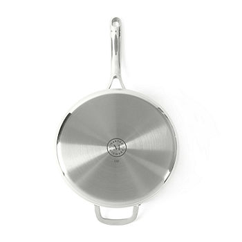 Martha Stewart Collection Delaroux Stainless Steel 2-pc. Fry Pan Set, Silver