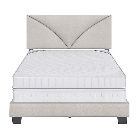 Cornerstone Upholstered Platform Bed, One Size, Beige