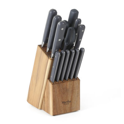 Martha Stewart Triple Rivet 14-pc. Knife Block Set