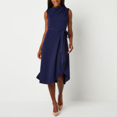 V2434D  High Rise  Wide Leg-Dark Blue