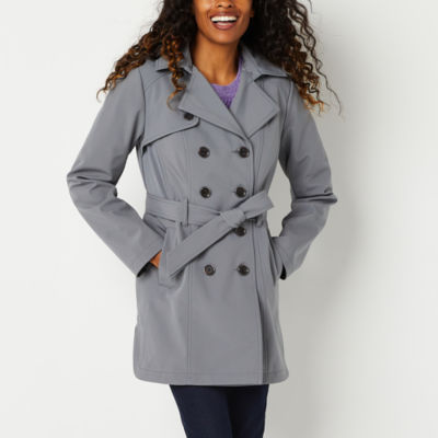 Liz claiborne midweight store hooded peacoat