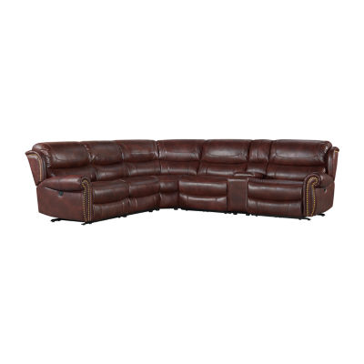 Troon DualPower 6Piece Sectional, Color Mahogany JCPenney