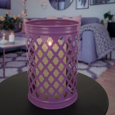 National Tree Co. Candle Dusty Lavender Decorative Lantern