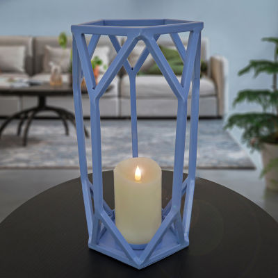 National Tree Co. Candle Glass Chimney Ice Melt Decorative Lantern