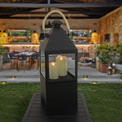 National Tree Co. Hut Style Candleholder Decorative Lantern