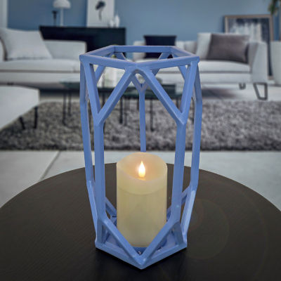 National Tree Co. Candle Glass Chimney Ice Melt Decorative Lantern