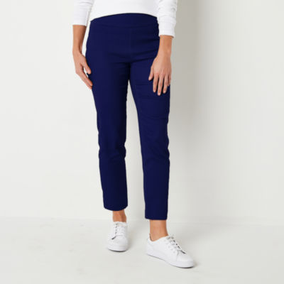 St. John's Bay Womens Mid Rise Ankle Pull-On Pants