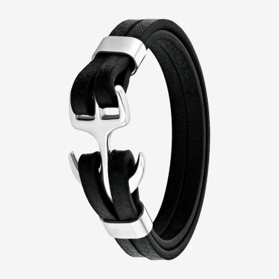 Mens Stainless Steel Wrap Bracelet