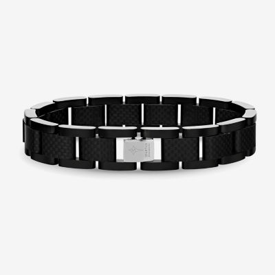 Mens Stainless Steel 8 1/2 Inch Link Bracelet