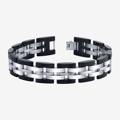 1/2 Inch Stainless Steel Solid Link Chain Bracelet