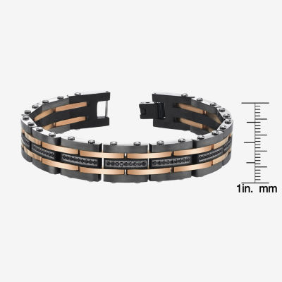 8 1/2 Inch Mens Stainless Steel 8 1/2 Inch Solid Link Chain Bracelet