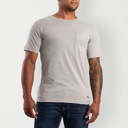 Berne Lightweight Performance Big and Tall Mens Crew Neck Short Sleeve Moisture Wicking Pocket T-Shirt, Large Tall, Gray