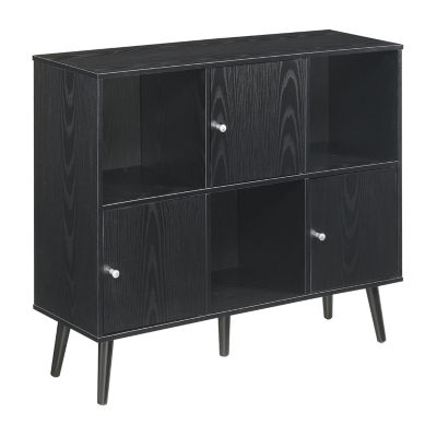 Xtra Storage Cube Organizer Sideboard Console Table with 3 Cubbies and Cabinets