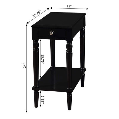 French Country Chairside End Table