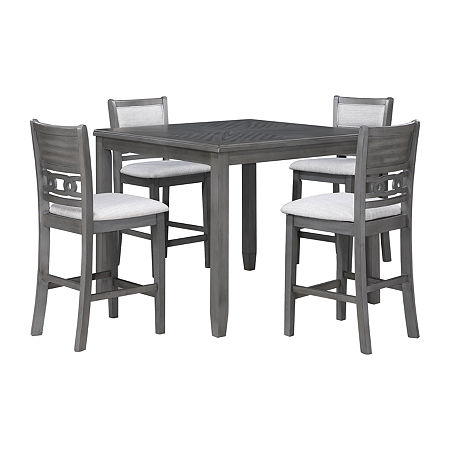 Gia 5-pc. Square Dining Set, One Size, Gray