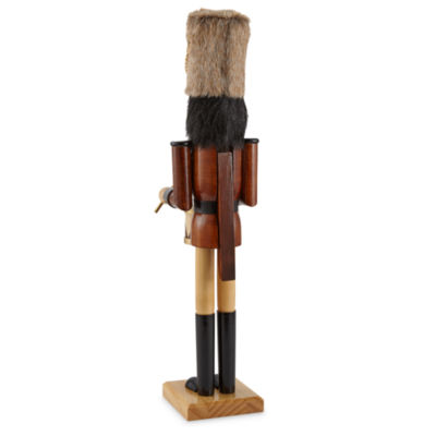 North Pole Trading Co. 24in Brown Drummer Christmas Nutcracker