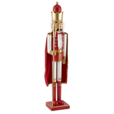 North Pole Trading Co. 36in Cape Christmas Nutcracker